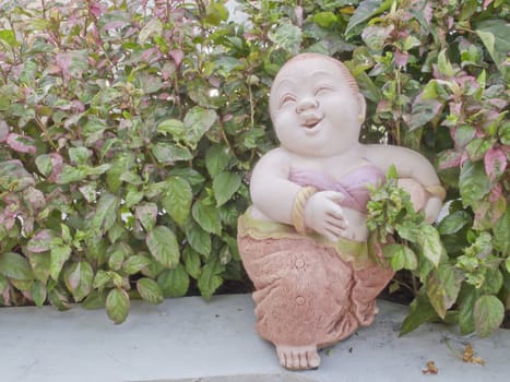 Molded woman Thai figure in the garden, Nakhon Si Thammarat, Thailand