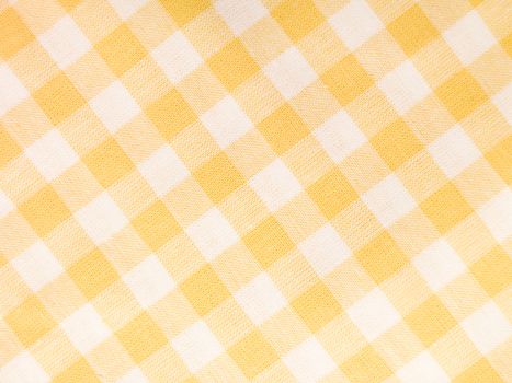 Yellow checked textile full frame