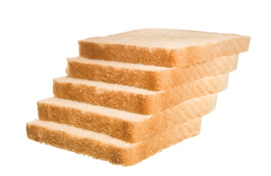 Sliced Bread formed as stairs