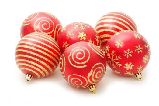 Christmas decoration isolated on the white background