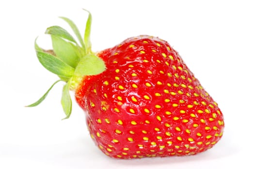 strawberries isolated on white