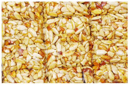 sunflower seeds isolated on white