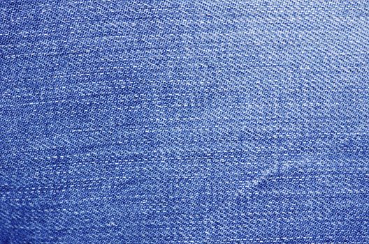 Textured striped blue jeans denim linen fabric background