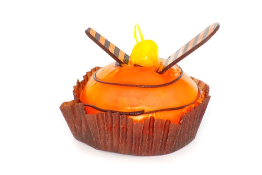 fresh cake isolated on a white background