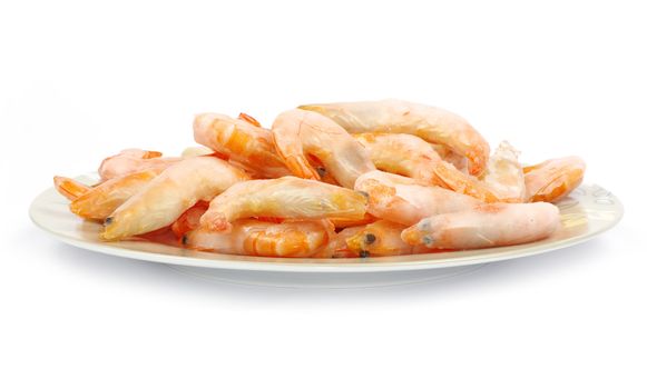 shrimp isolated on a white background