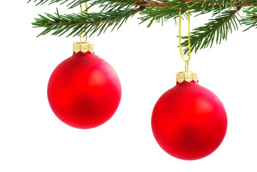 Christmas ball isolated on the white background