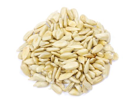 sunflower seeds isolated on white