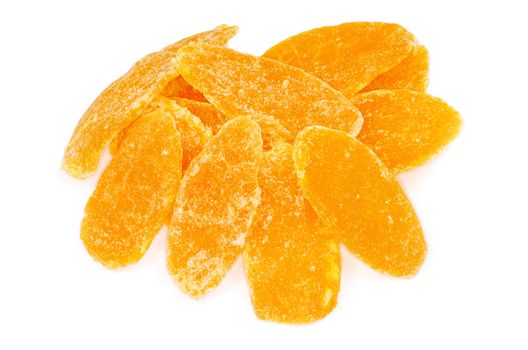 dried fruit on white background