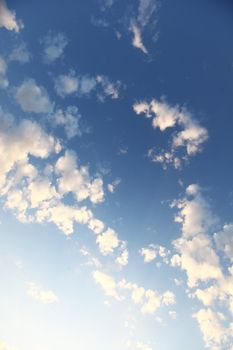 blue sky nature cloudscape background