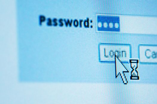 login  password on lcd screen macro