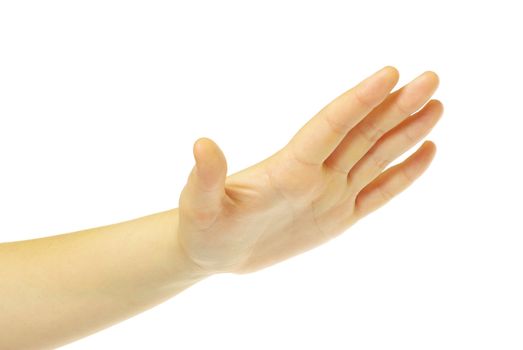  hand isolated on a white