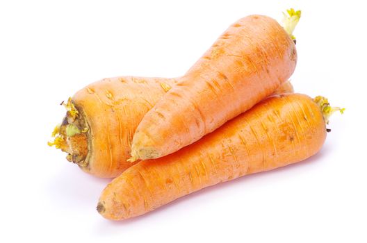 carrots isolated on a white