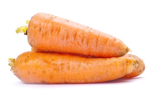carrots isolated on a white