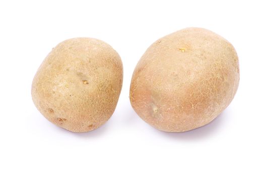 potatoes isolated on white background