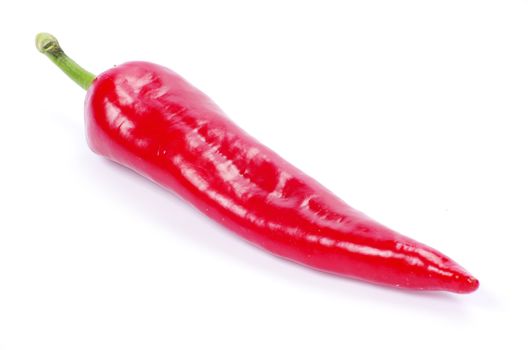 red hot chili pepper on white