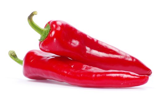 red hot chili pepper on white