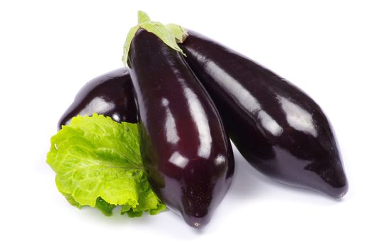 aubergine isolated on white background