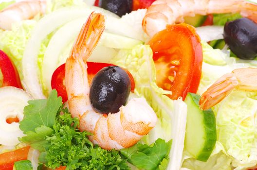 close-up of healthy fresh salad