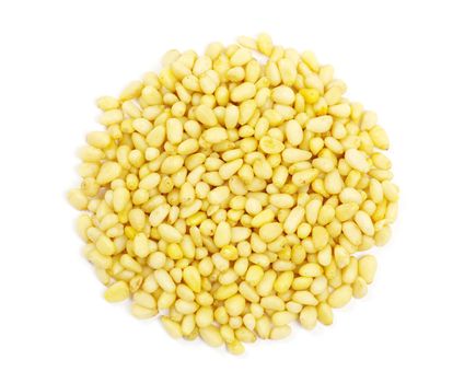 pine nuts isolated on a white background
