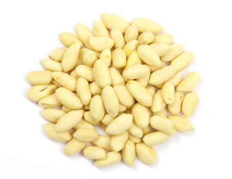  peanuts isolated on white background