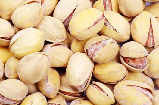 close up of pistachios as a background
