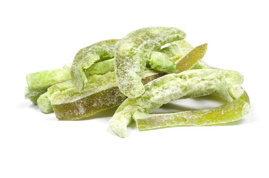dried fruit on white background