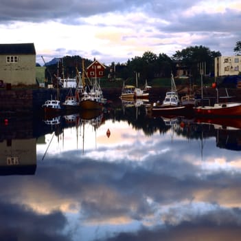 Harbor on Lofoten Island