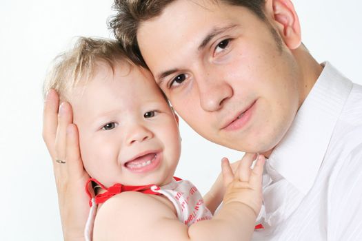 cheerful human baby white culture positivity father