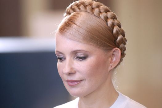 Yuliya Tymoshenko - Prime Minister  of Ukraine  at party conference in Kyiv October 01, 2007.                                       