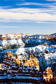 Bryce Canyon National Park in winter, Utah, USA