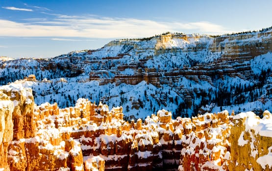 Bryce Canyon National Park in winter, Utah, USA