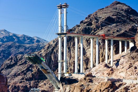 bridge over Hoover Dam, Arizona-Nevada, USA