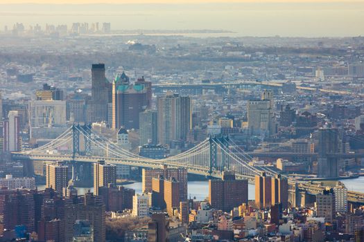 Manhattan Bridge, view of from The Empire State Building, New York, USA