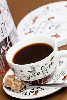 cup of coffee with sugar