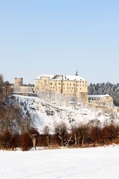 Cesky Sternberk Castle in winter, Czech Republic