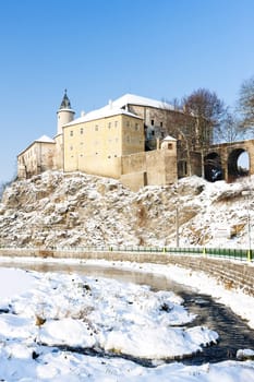Ledec nad Sazavou Castle in winter, Czech Republic