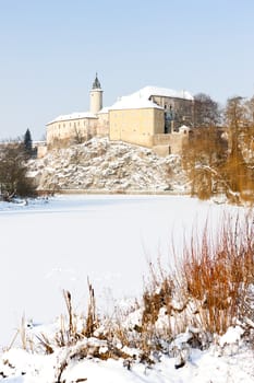 Ledec nad Sazavou Castle in winter, Czech Republic