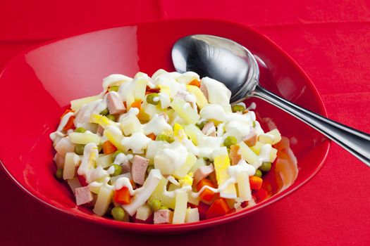 traditional Czech Christmas potato salad