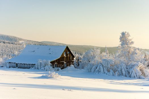 Orlicke Mountains in winter, Czech Republic