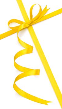 Yellow bow and ribbon