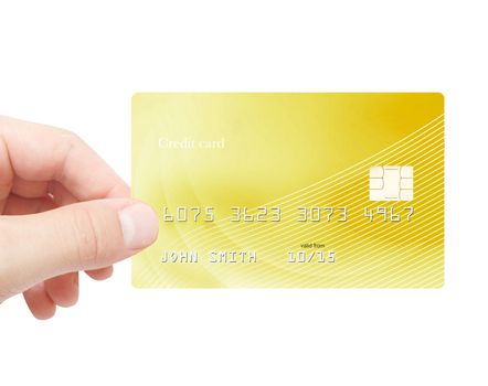 Holding credit card