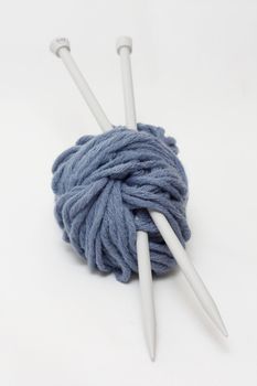 Yarn and knitting needles