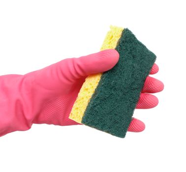 Cleaning with a sponge