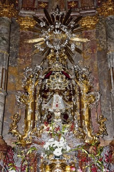 interior of church of Saint Mary with Infant Jesus Of Prague, The Litte Quarter, Prague, Czech Republic