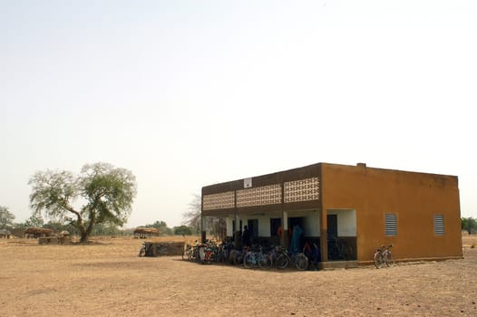 Visit French schoolboys in Burkina Faso Faso in a school of a village. Exchanges are done between the small French and the small Africans for better understanding the differences in life between them.