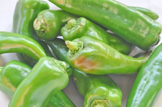 Green pepper, aka sweet pepper or chilli capsicum