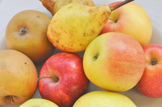 A dish of traditional organic vegetarian fruits