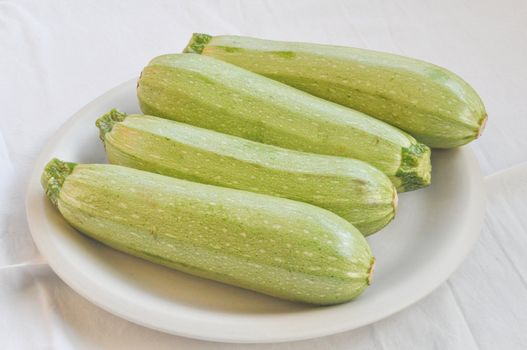 Detail of courgettes or zucchini vegetable food