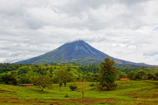 Volcano Arenal on a cloudy day, Costa Rica