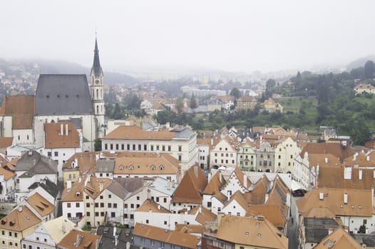 European City of Cesky Krumlov in Czech